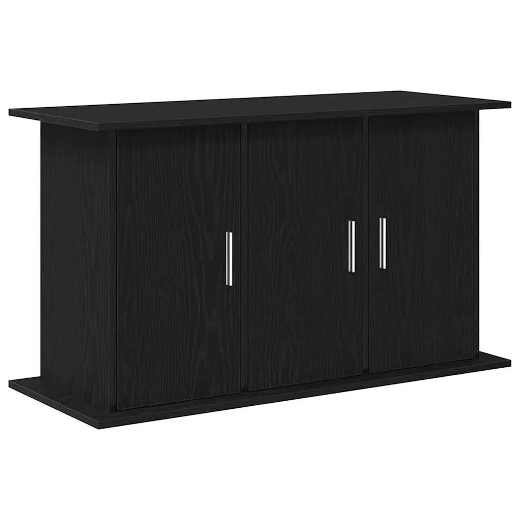 Aquarium Stand Black Oak 101x41x58cm Engineered Wood Storage Cabinet