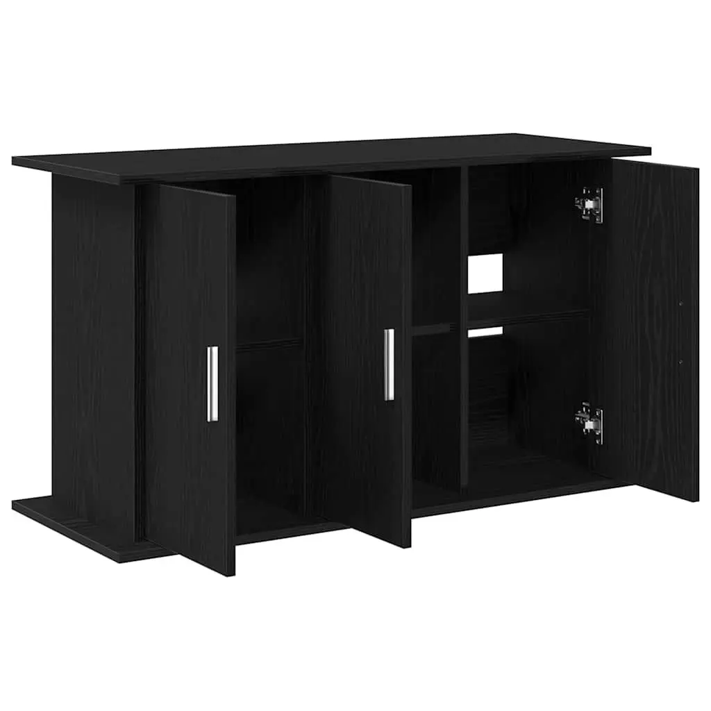 Aquarium Stand Black Oak 101x41x58cm Engineered Wood Storage Cabinet
