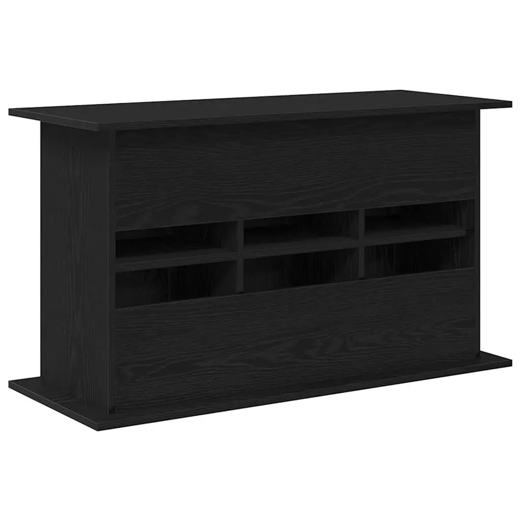 Aquarium Stand Black Oak 101x41x58cm Engineered Wood Storage Cabinet
