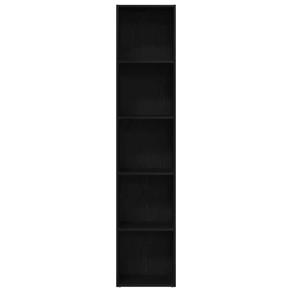 Book Cabinet Black 40x30x189 cm Engineered Wood Storage Shelving
