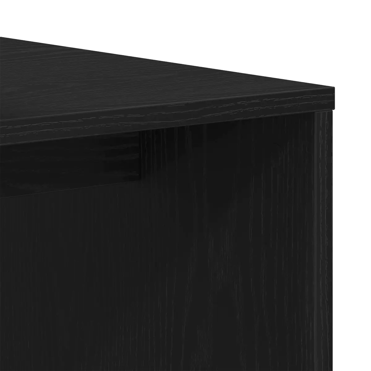 Nesting Coffee Tables Set Black Oak Modern Living Room Accent Furniture Space