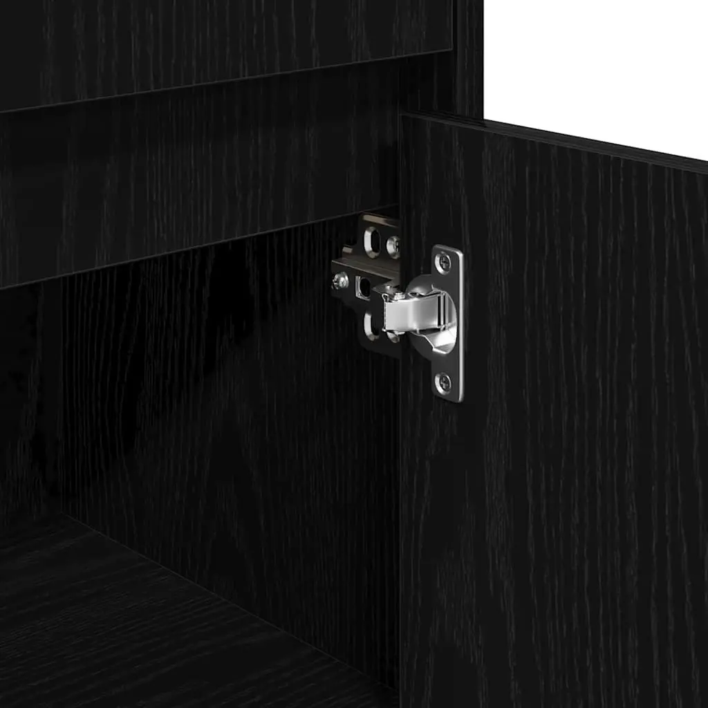 Black Oak Bathroom Cabinet for Smart Storage