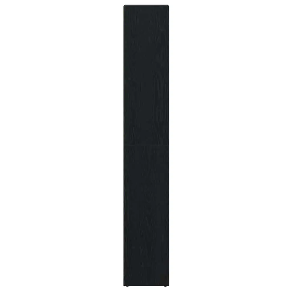 Bathroom Cabinet Black 30x30x183.5cm Engineered Wood Adjustable Shelves