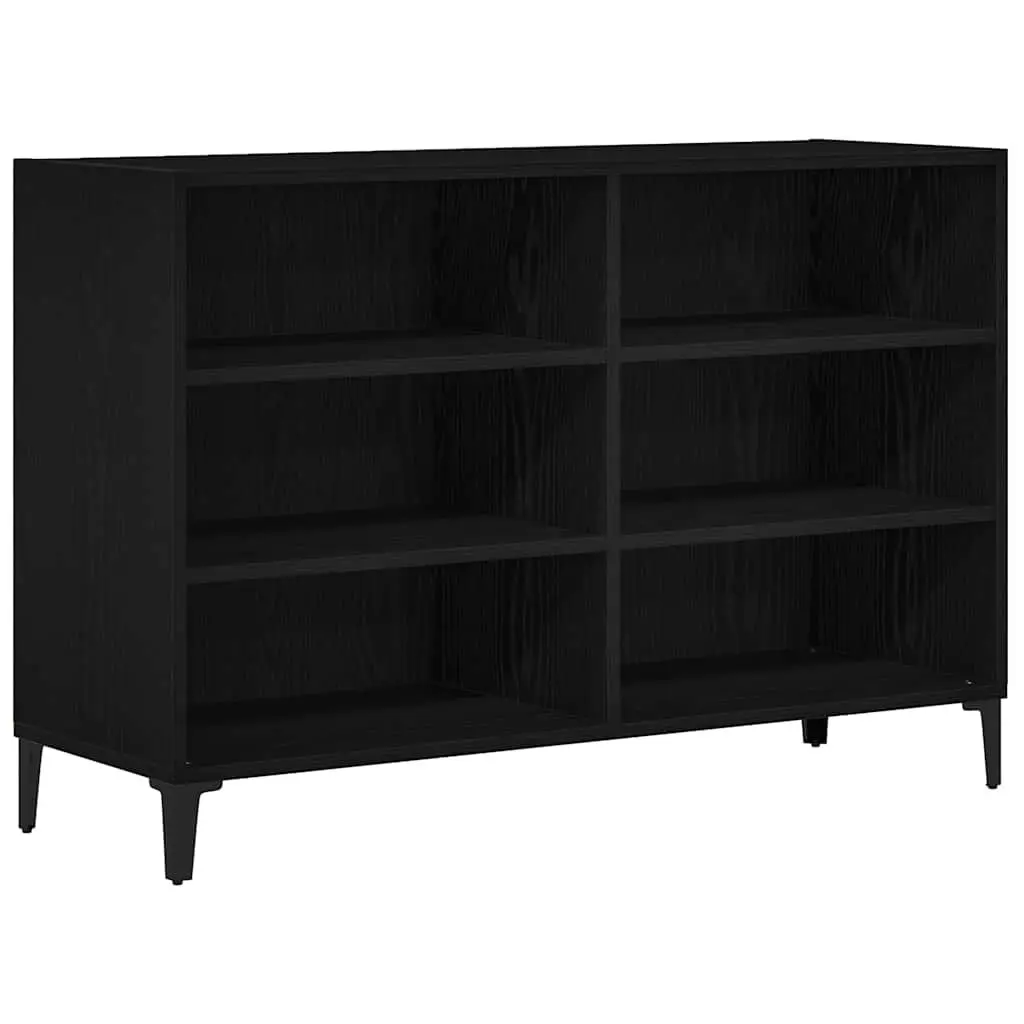 Sideboard Black 103.5 x 35 x 70 cm Engineered Wood Modern Storage Cabinet
