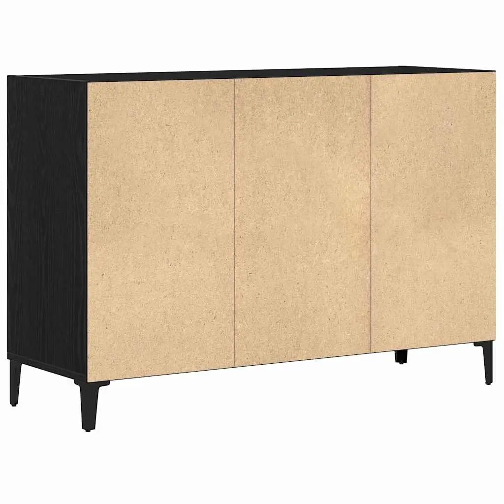 Sideboard Black 103.5 x 35 x 70 cm Engineered Wood Modern Storage Cabinet