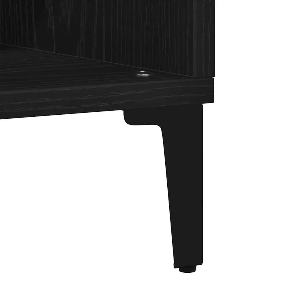 Sideboard Black 103.5 x 35 x 70 cm Engineered Wood Modern Storage Cabinet