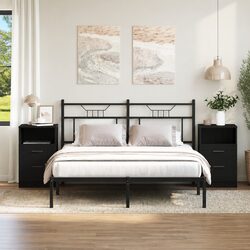 Confidently Stylish Bedside Cabinets in Black Oak