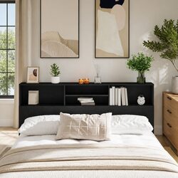 Concise Wall-Mounted Headboard Cabinet