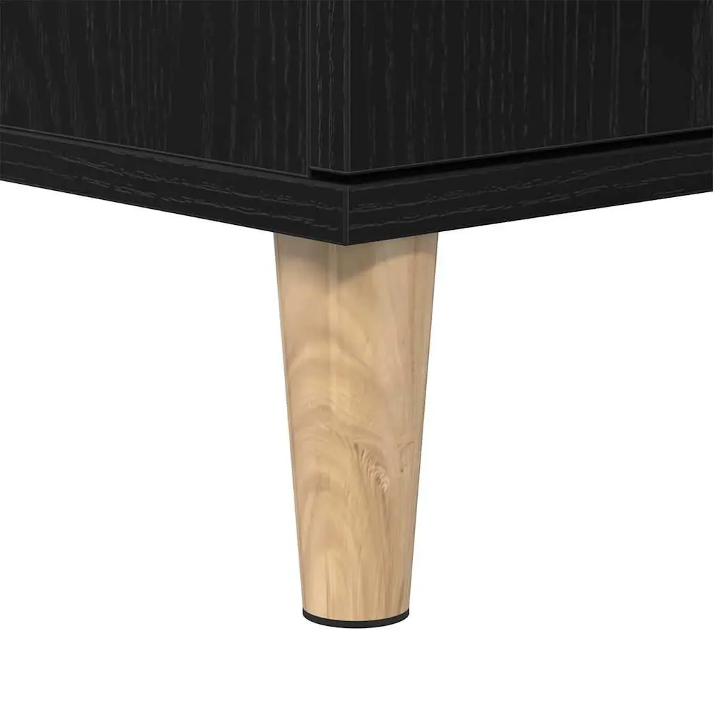 Black Oak Bathroom Cabinet with Storage