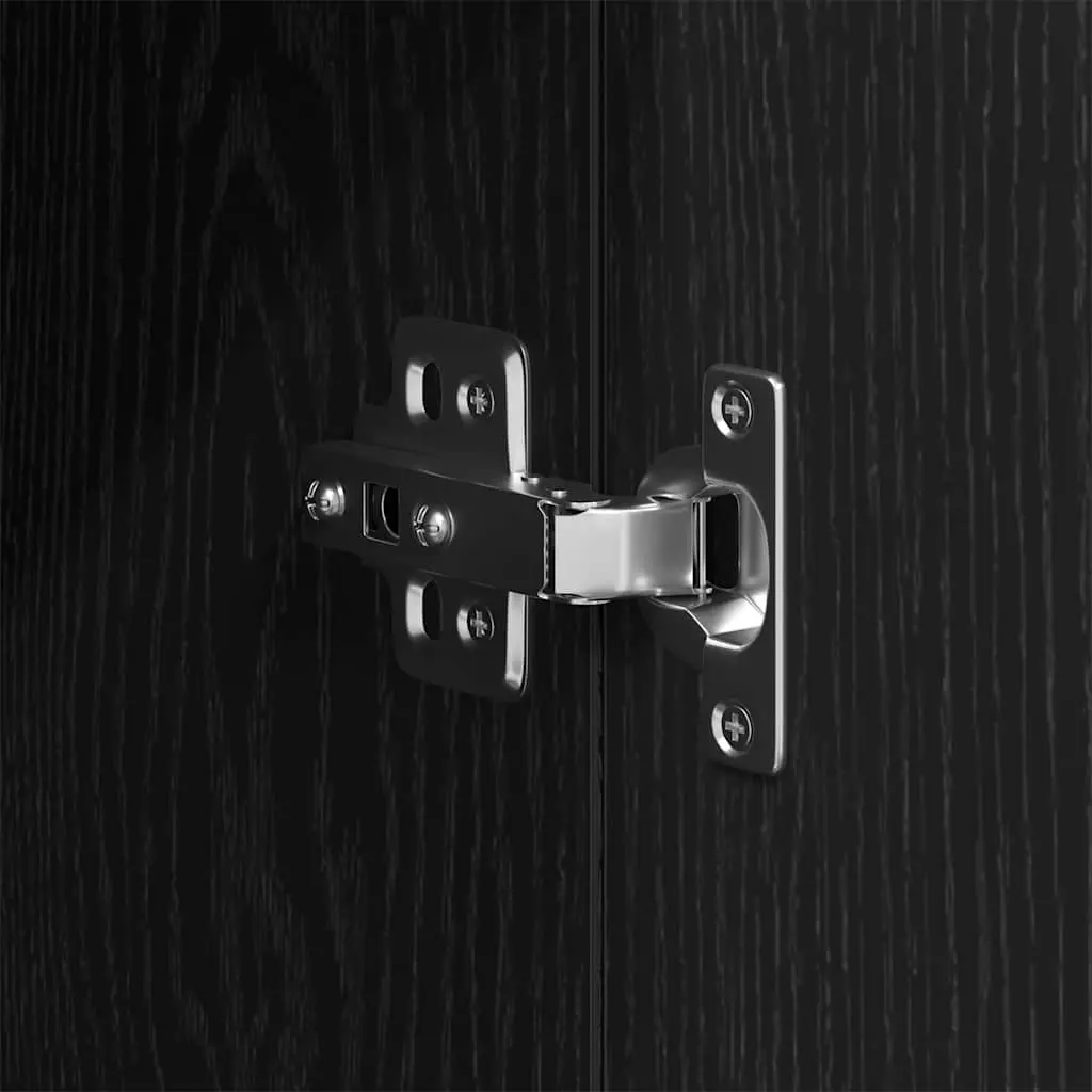 Black Oak Bathroom Cabinet for Organized Storage
