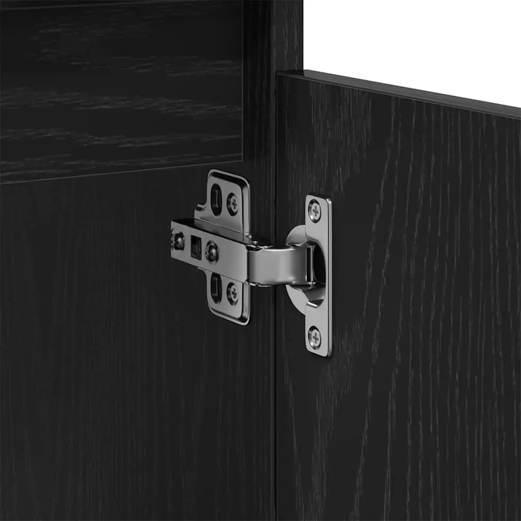Black Oak Wall-Mounted Vanity for Bathrooms