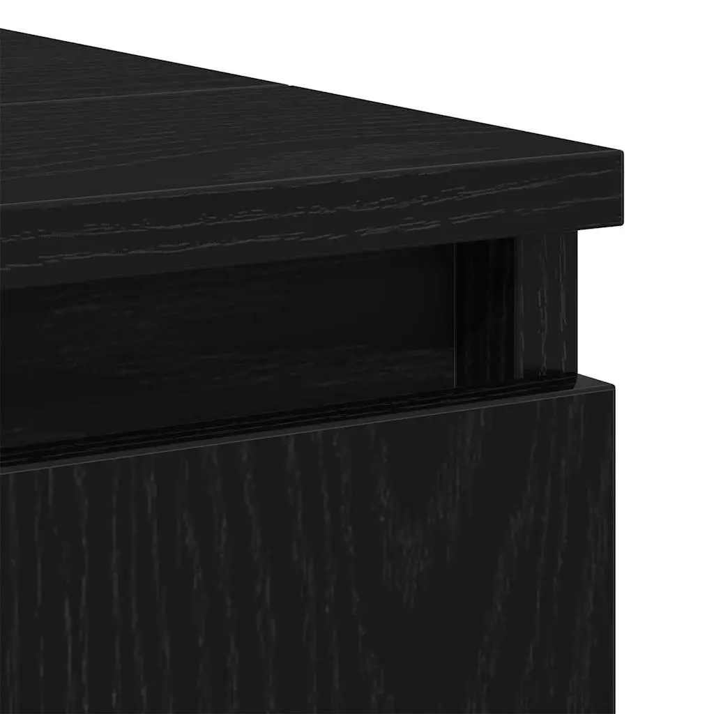 Black Oak Wall-Mounted Vanity for Bathrooms