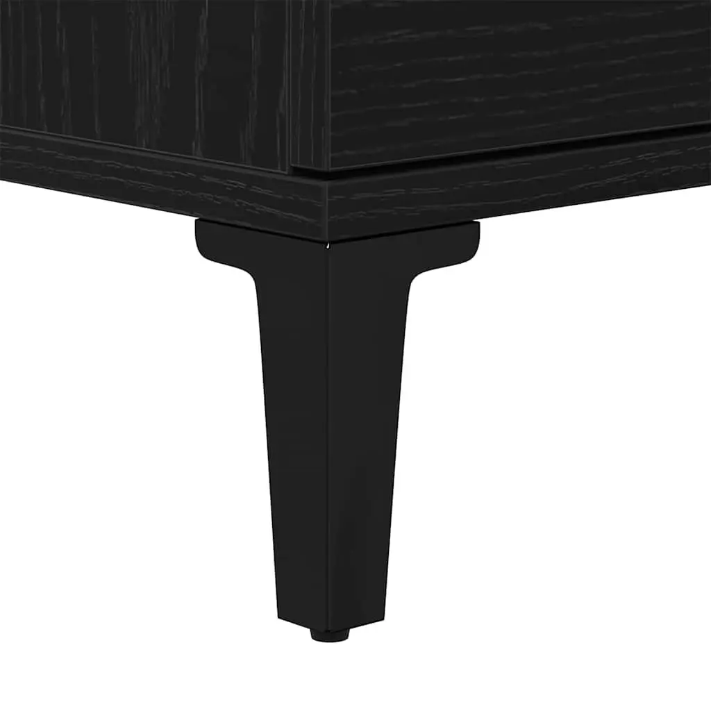 Bathroom Sink Vanity Cabinet Wall-Mounted Storage Organiser Modern Design Black