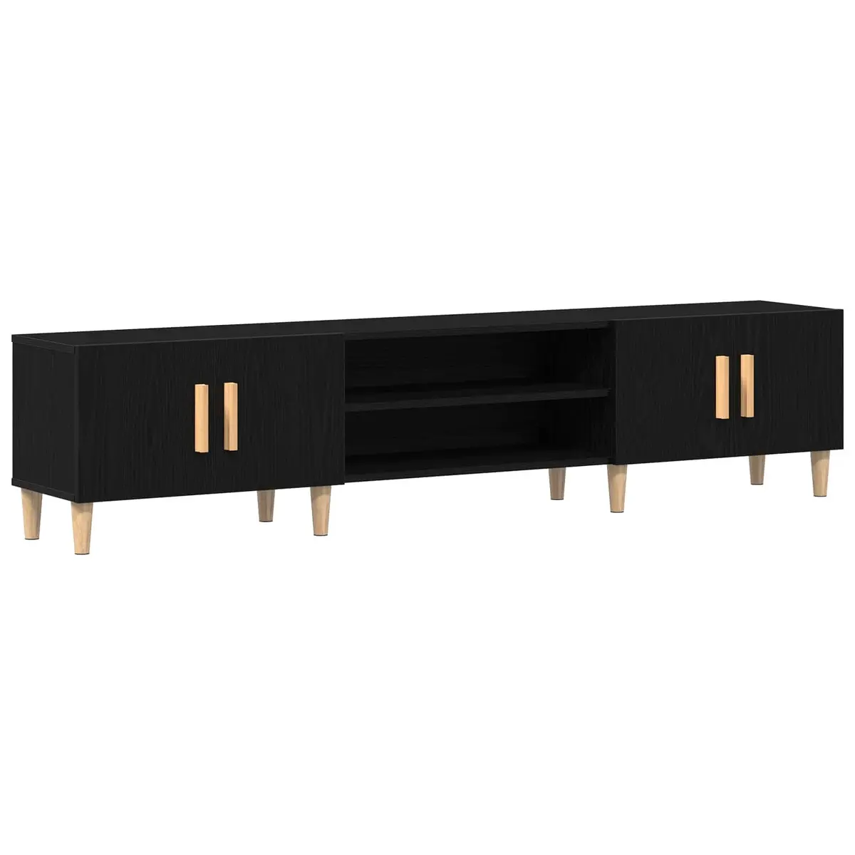 180cm Black TV Cabinet