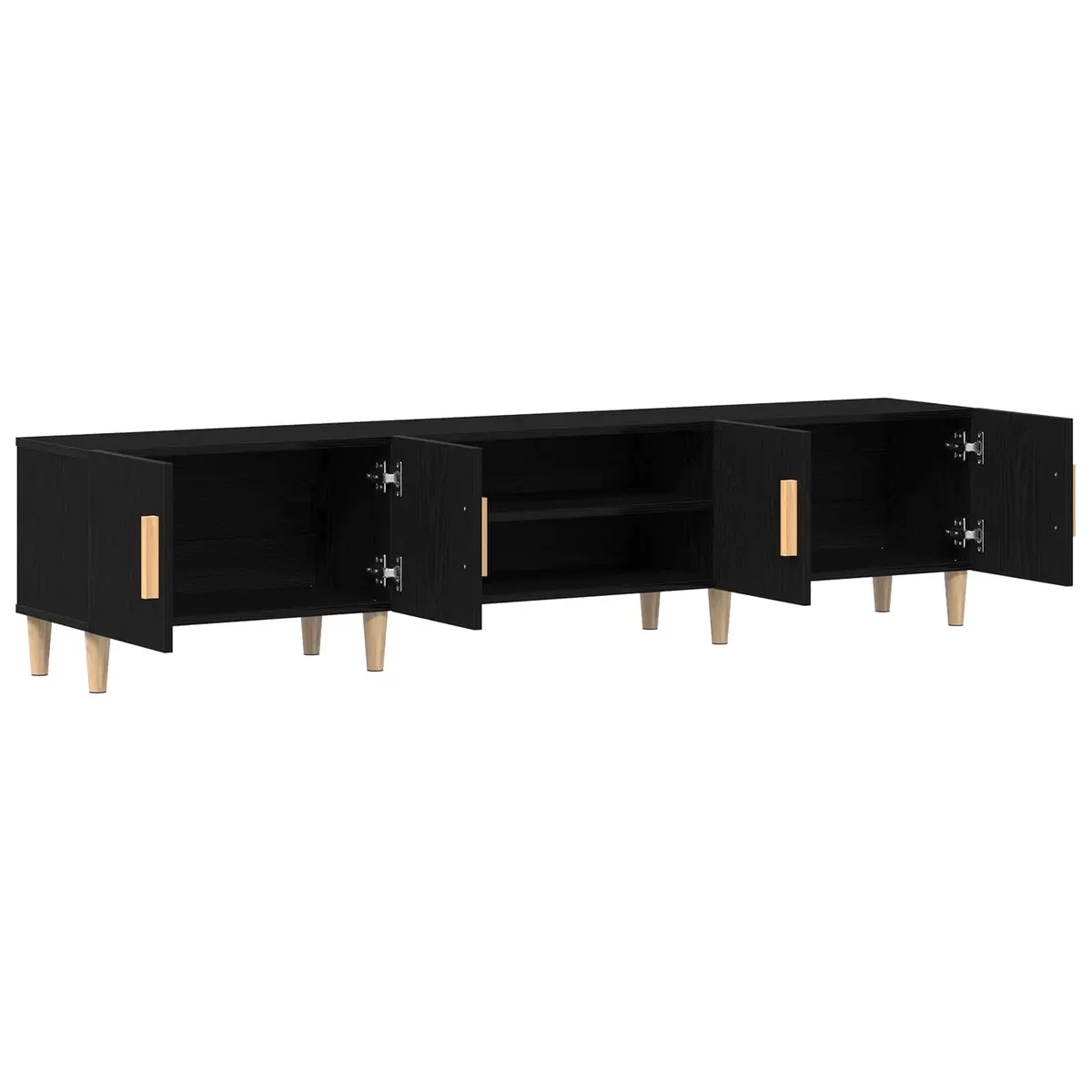 180cm Black TV Cabinet