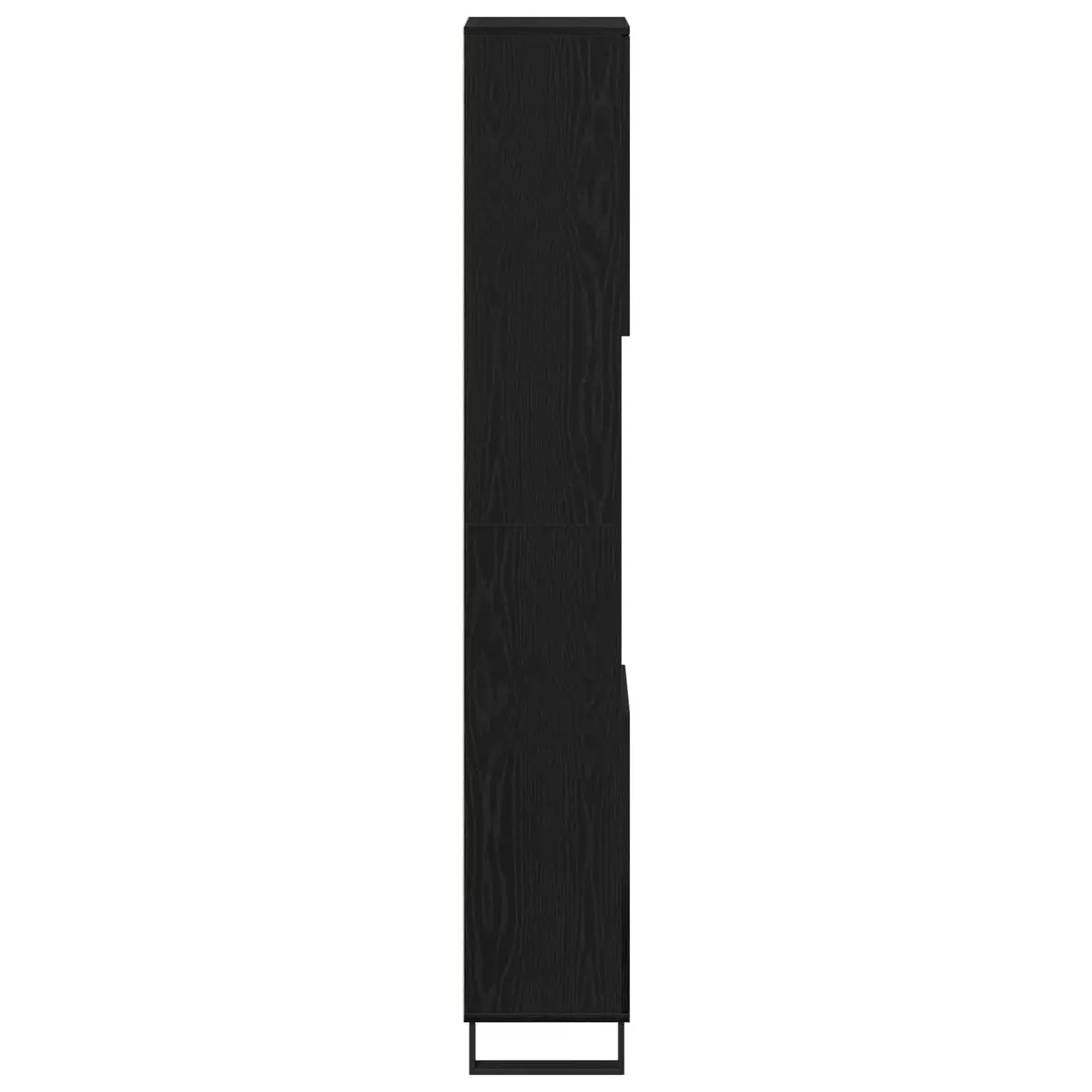 Bathroom Vanity Cabinet Black 30x30x190cm Modern Storage Unit