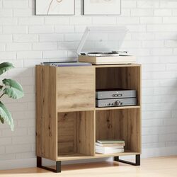 Concise Media Shelf Design for Record Lovers