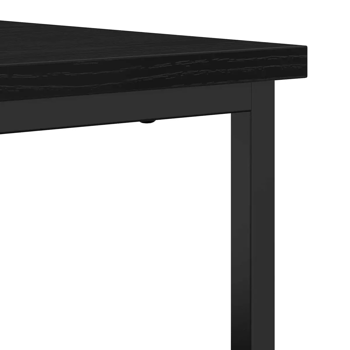 Sideboard Black 70 x 30 x 80 cm Engineered Wood with Steel Accents Modern Storage Cabinet for Living Dining