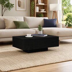 Black Oak Coffee Table: Sleek & Functional