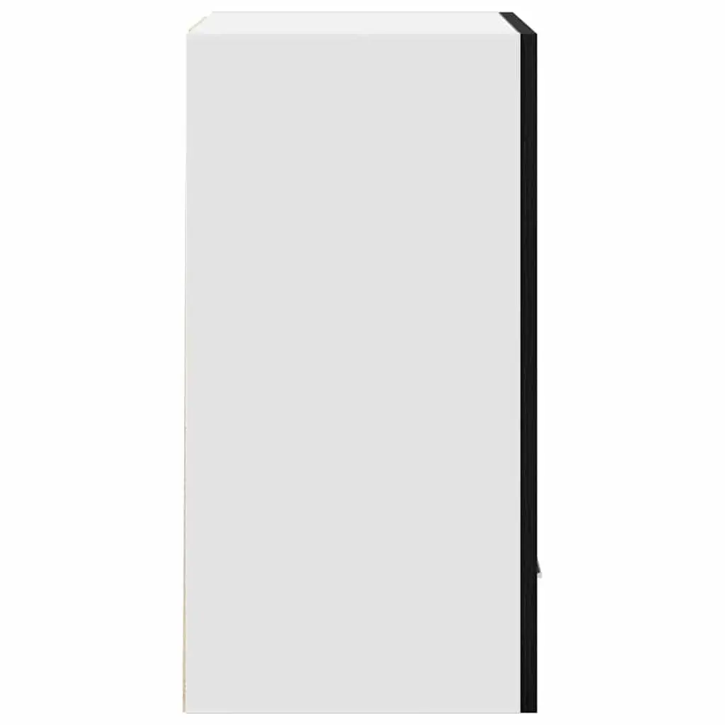 Hanging Cabinet Black Oak 50 x 31 x 60 cm Engineered Wood Modern Kitchen Storage