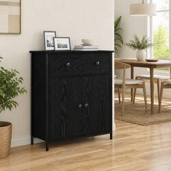 Compact Black Sideboard for Easy Storage