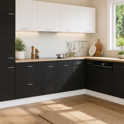 Black Oak Sink Bottom Cabinet: Simple and Effective Storage