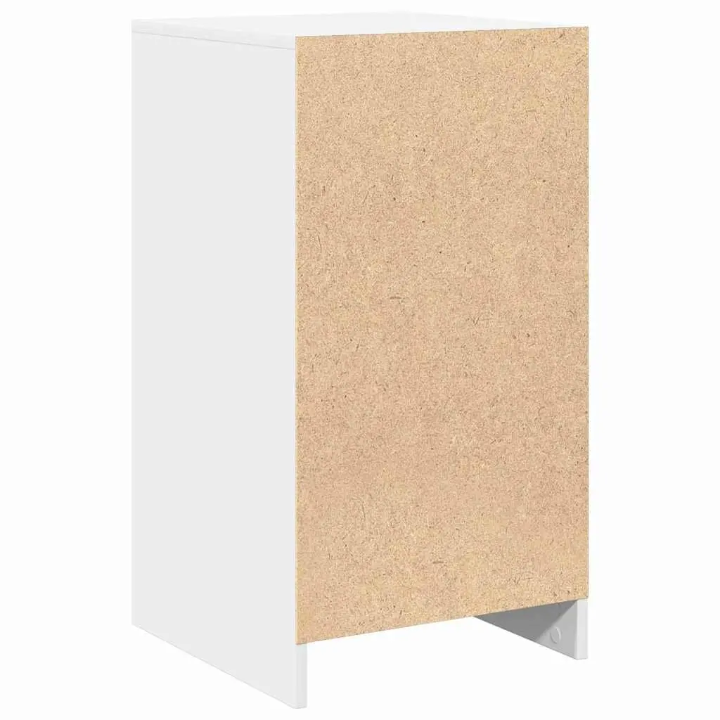 Sideboard White 40 x 40.5 x 75 cm Modern Storage Cabinet with Drawers