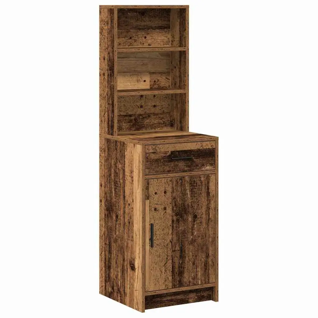 Highboard Brown 135cm Freestanding Storage Cabinet Minimalist Rectangle Shape