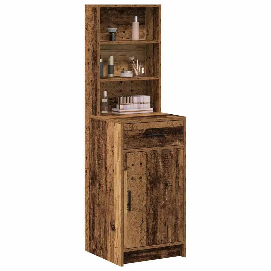 Highboard Brown 135cm Freestanding Storage Cabinet Minimalist Rectangle Shape
