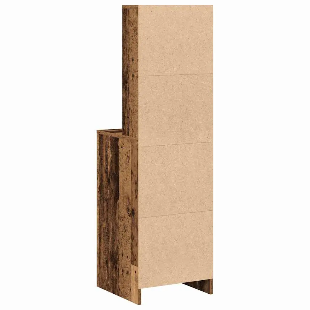 Highboard Brown 135cm Freestanding Storage Cabinet Minimalist Rectangle Shape