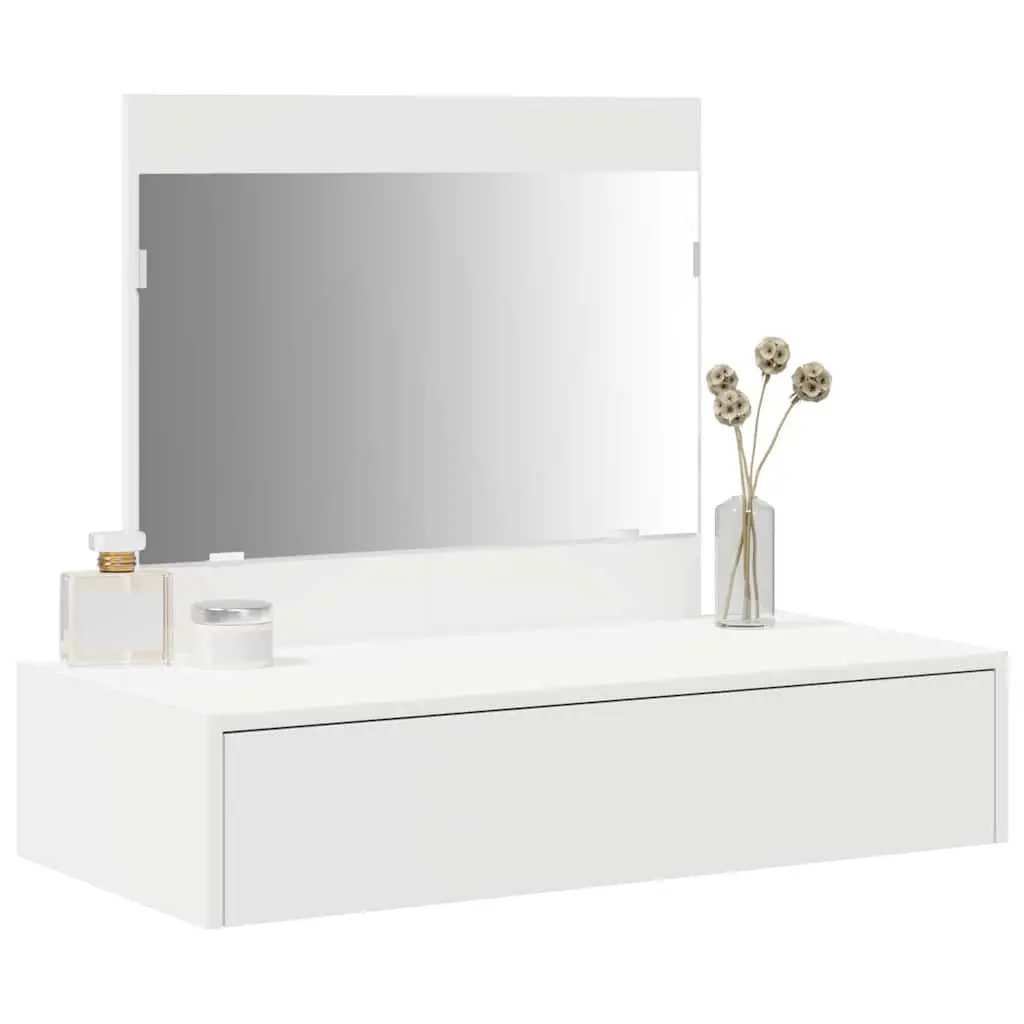 Dressing Table White 83x40x70cm Modern Storage Makeup Console
