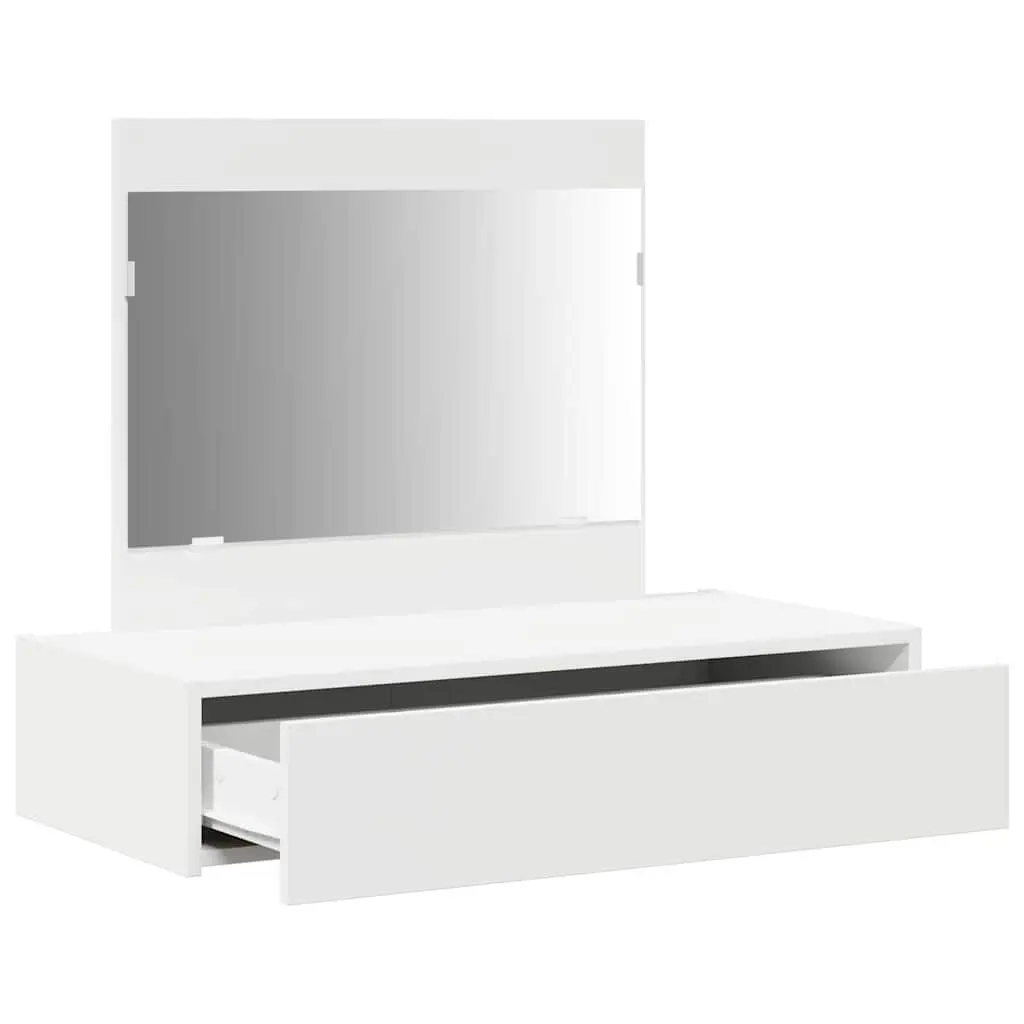 Dressing Table White 83x40x70cm Modern Storage Makeup Console