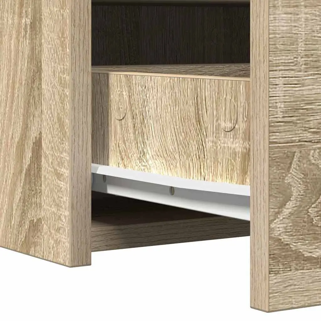 Dressing Table Bedroom Vanity Unit Brown Engineered Wood Modern Furniture