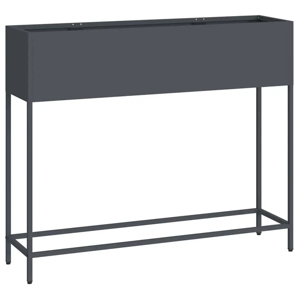 Raised Garden Planter Anthracite 100 x 26 x 82 cm Rectangular Metal