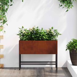 Concise Rectangular Raised Garden Planter Overview