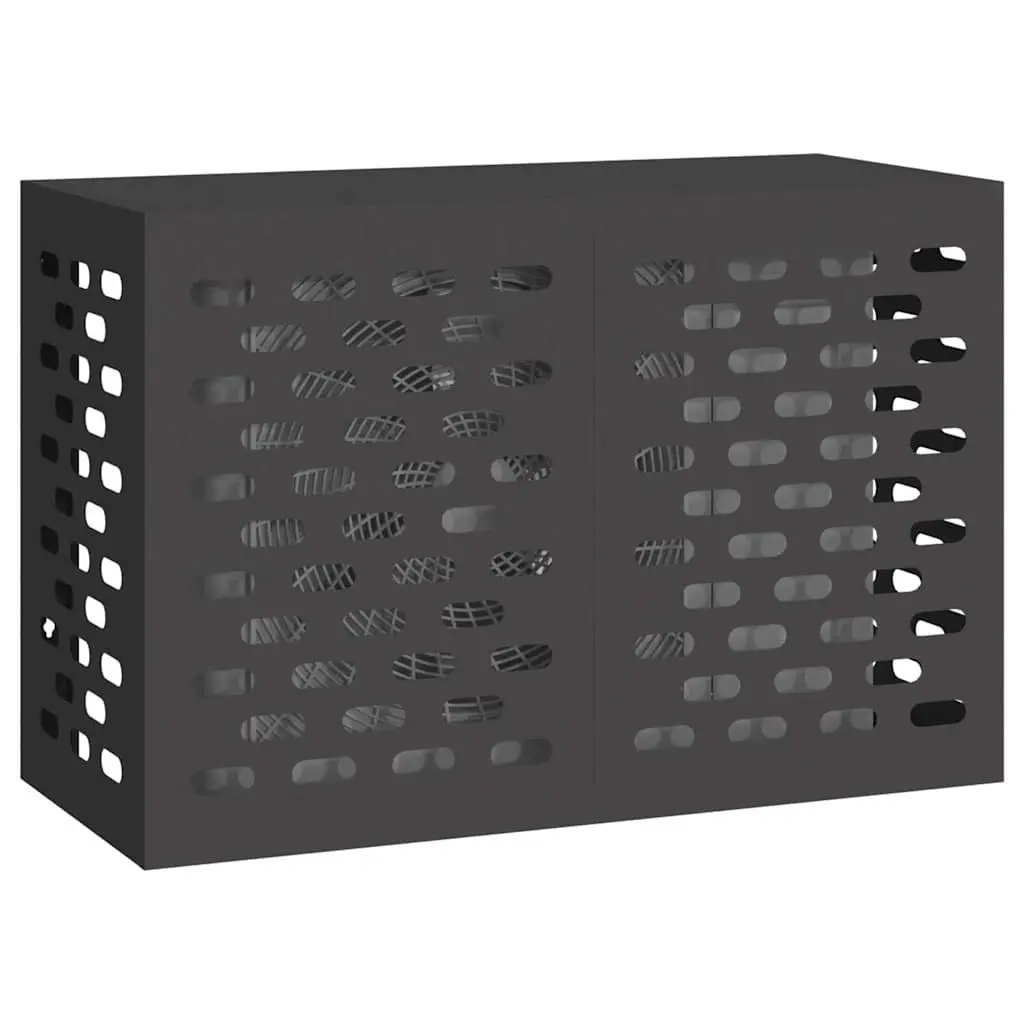 Air Conditioner Cover Black Rectangular Outdoor Unit Protection Weather Dust