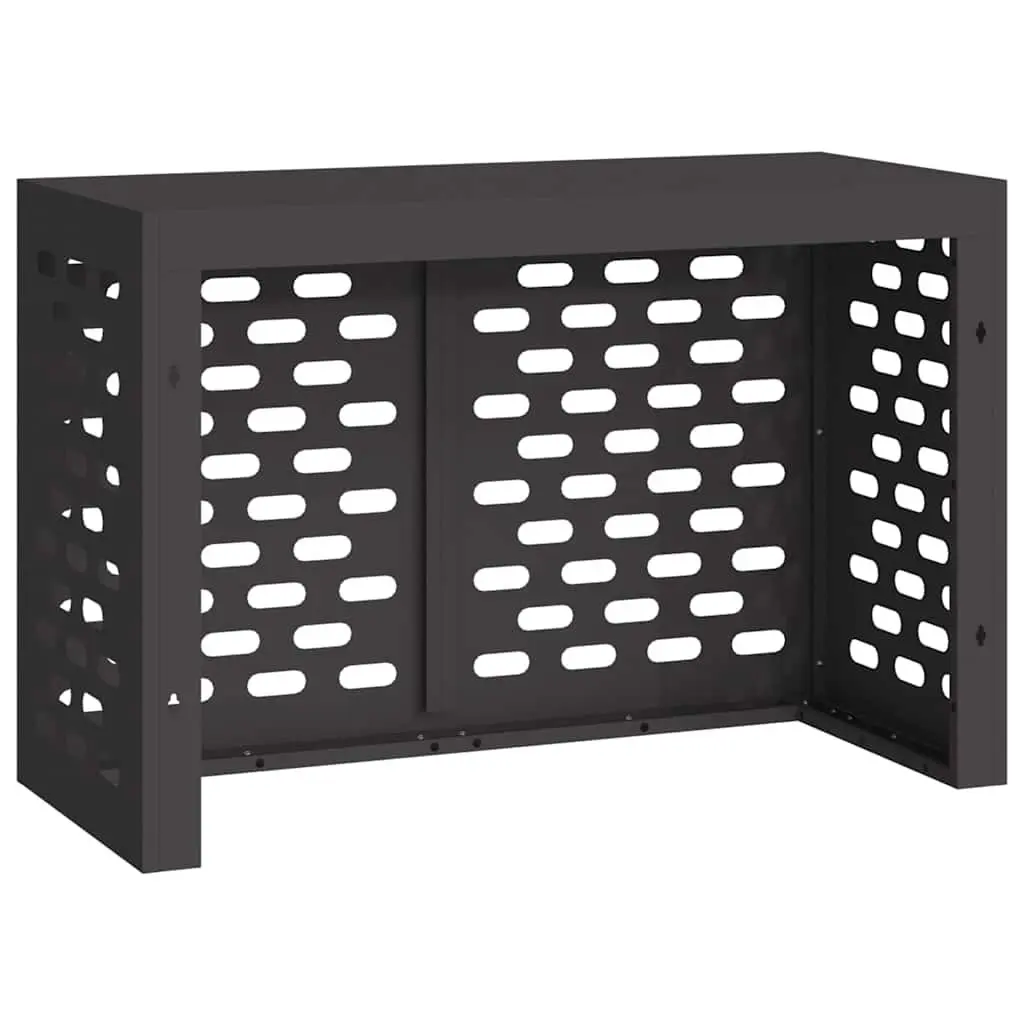 Air Conditioner Cover Black Rectangular Outdoor Unit Protection Weather Dust