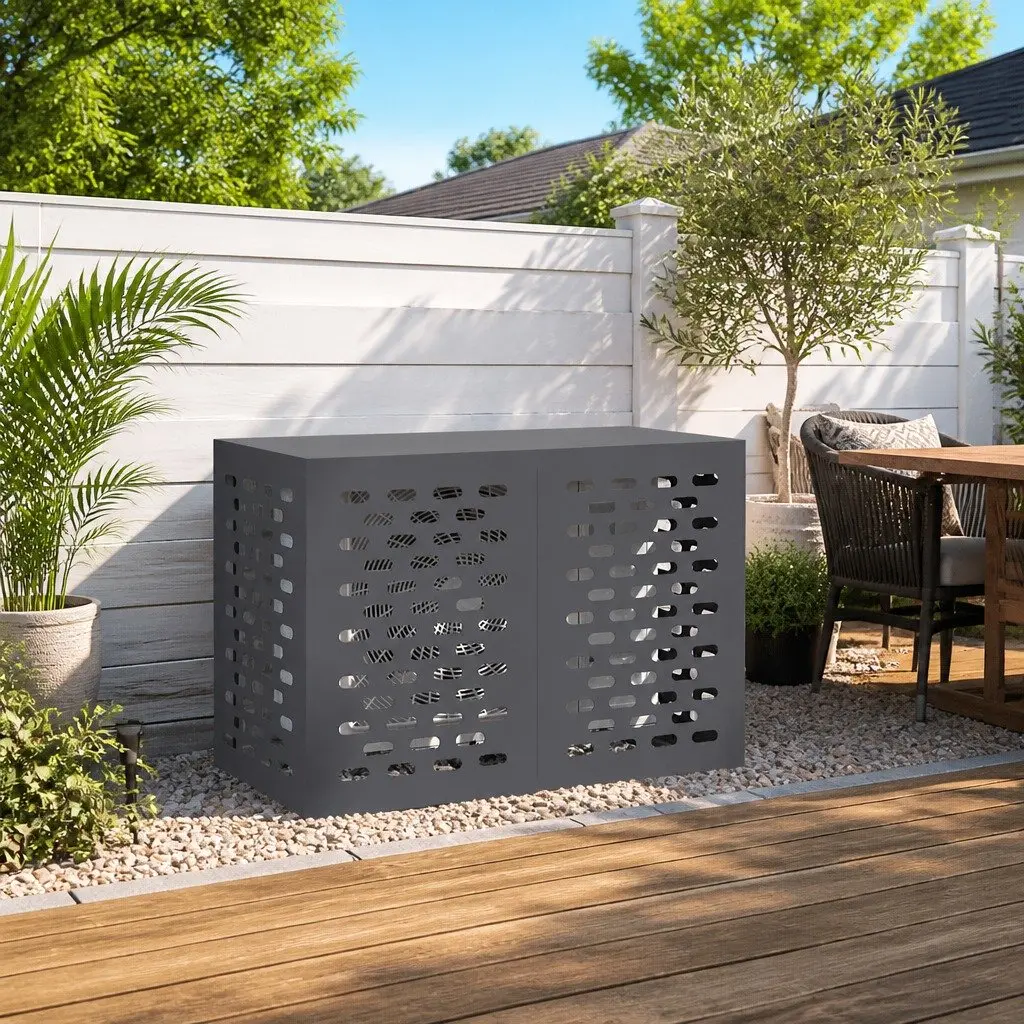 Air Conditioner Cover Anthracite Rectangular 100x50x70cm Outdoor Protection
