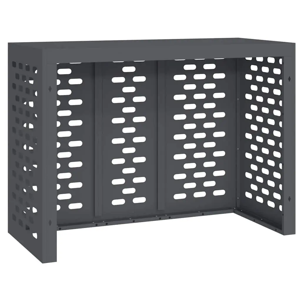 Air Conditioner Cover Anthracite Rectangular Steel Outdoor Unit Protection