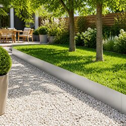Concise Lawn Edging Set - 20 pcs 100cm Steel Pieces