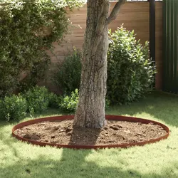 Concise Lawn Edging Strips – 4 Pcs Weathering Steel