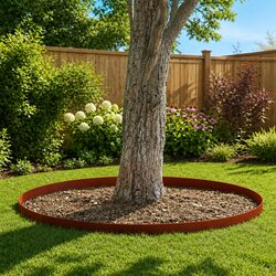 Compact 450cm Weathering Steel Garden Edging