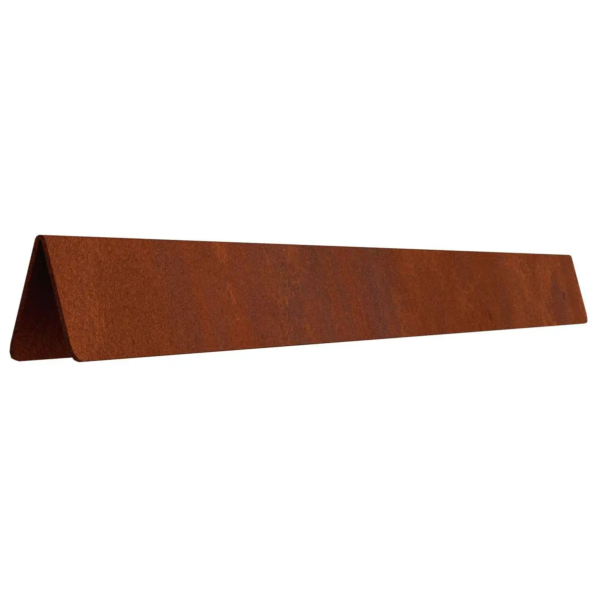 Garden Lawn Edging 4 Pieces Weathering Steel Border Rusty Brown Outdoor