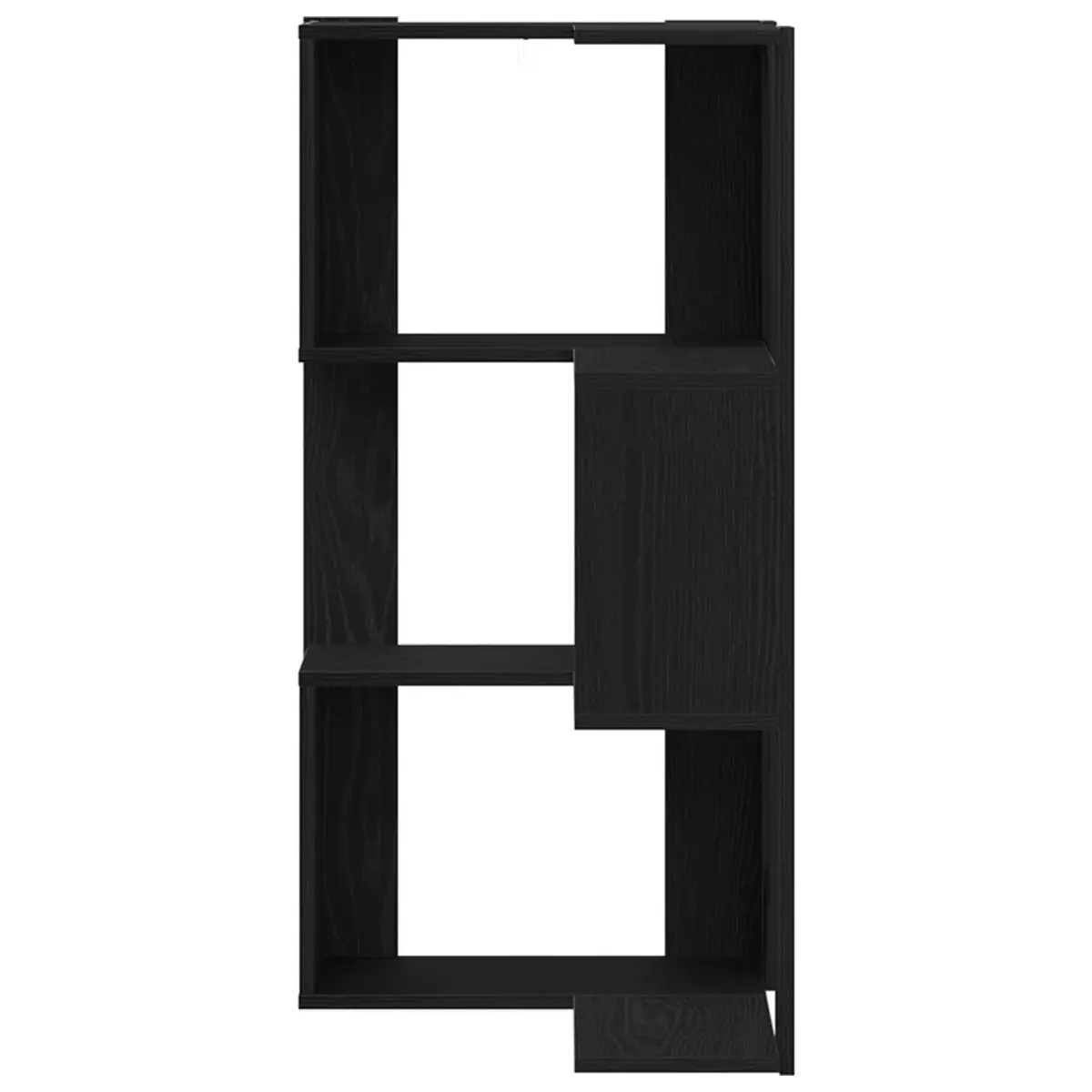 Bookcase Black Oak 50 x 50 x 102 cm Engineered Wood Storage Shelving Unit