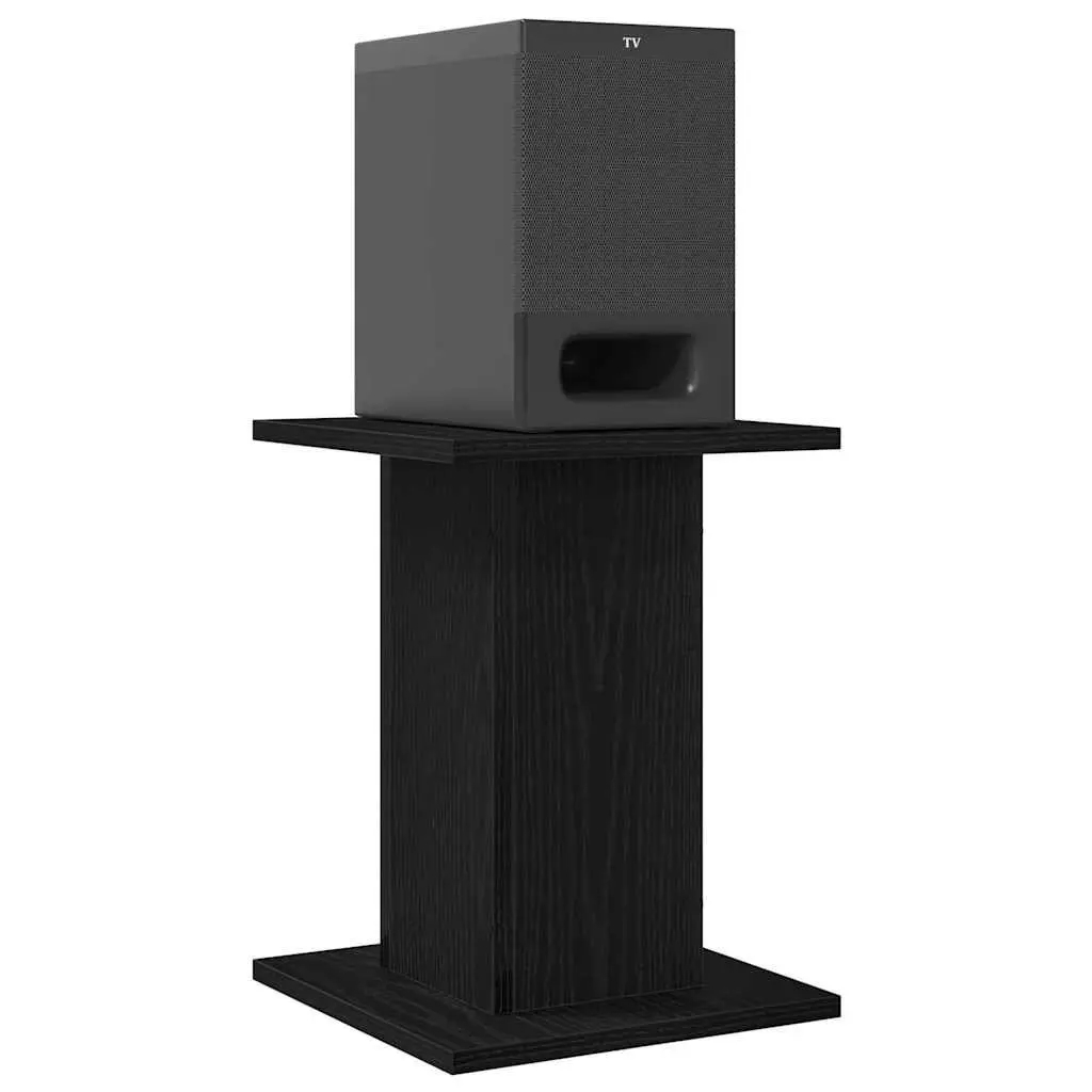 Speaker Stands Black 30 x 30 x 40 cm Modern Audio Support 2 Piece
