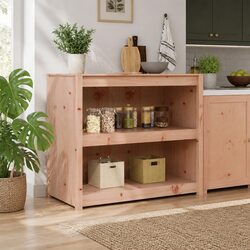 Concise and Modern Brown Oak Kitchen Cabinet 106x55x92cm