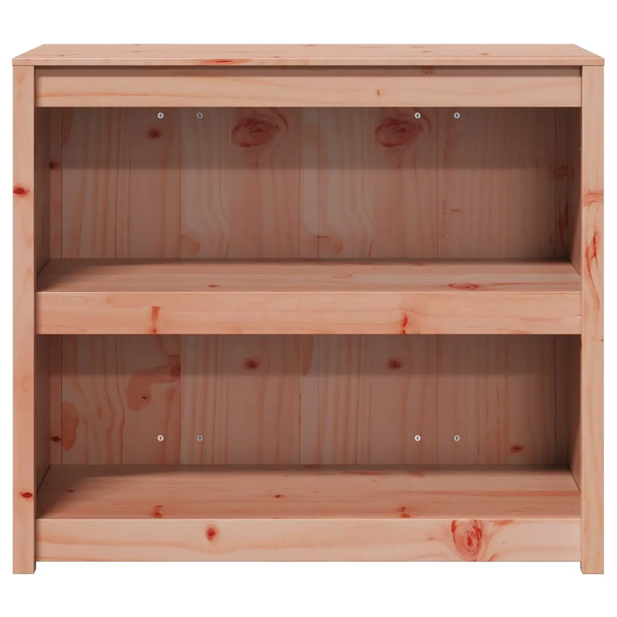 Kitchen Cabinet Brown 106x55x92cm Solid Pine Wood Construction with Board Shelves