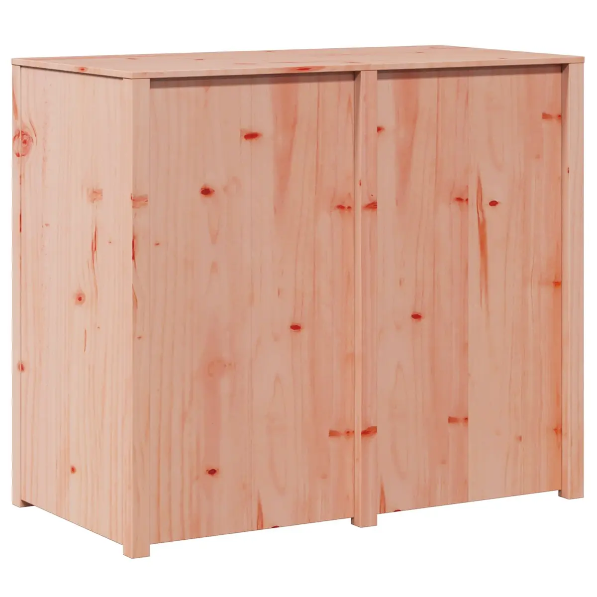 Kitchen Cabinet Brown 106x55x92cm Solid Pine Wood Construction with Board Shelves