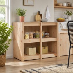 Compact and Durable Kitchen Cabinet with Shelf Options