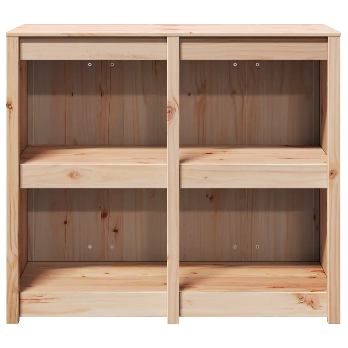 Kitchen Cabinet Brown Oak 106 x 55 x 92 cm Modern Storage Cupboard with Multiple Shelves